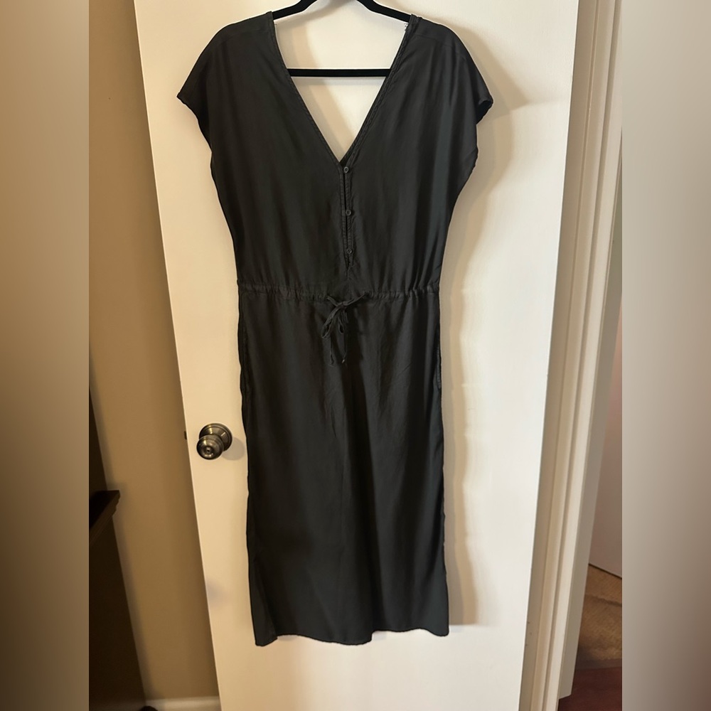 Anthropologie Cloth & Stone Charcoal Midi Jumpsuit